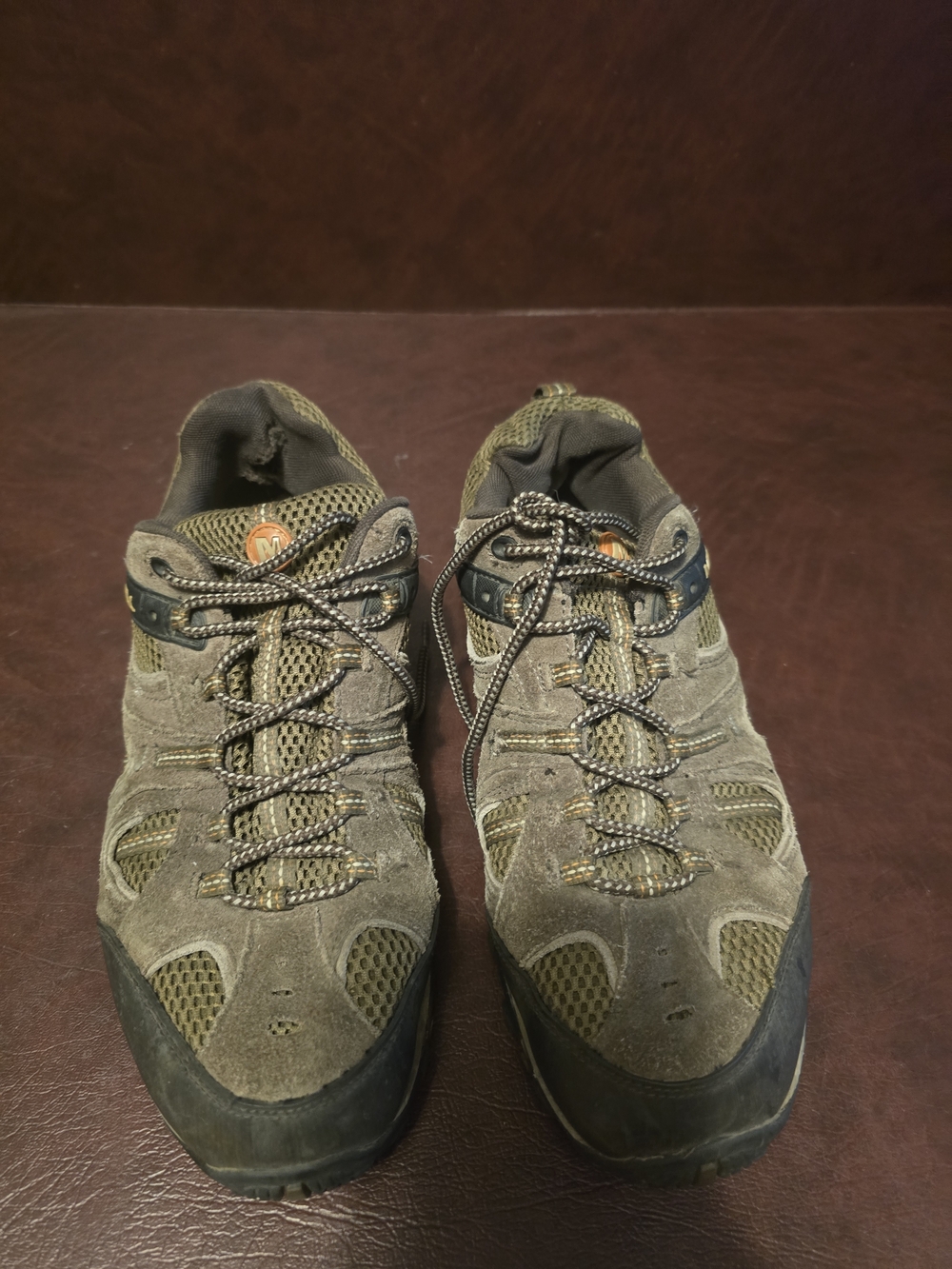 Merrell Men's Olive Green and Black Trail Sneakers